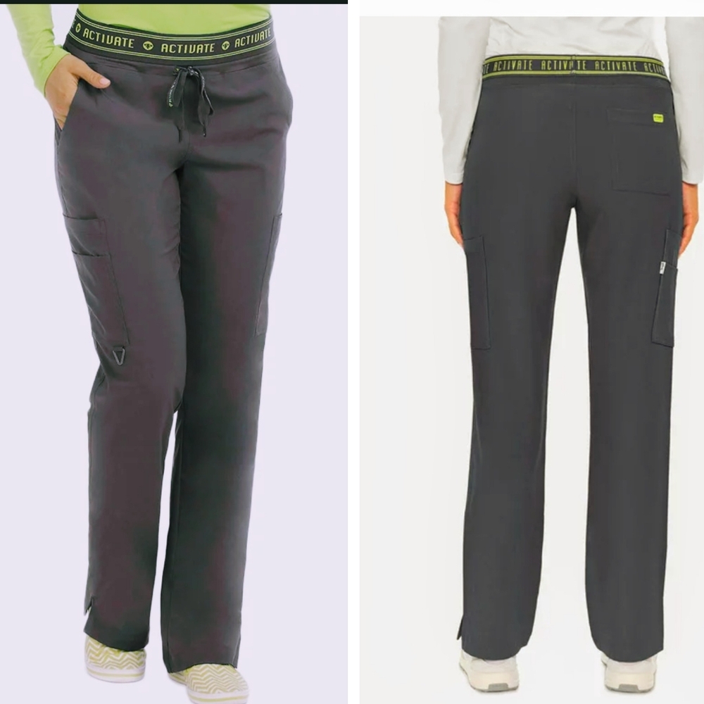 Med Couture Activate scrub flow pants elastic waist cargo